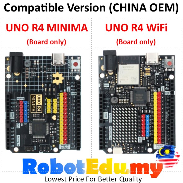 [READY STOCK] UNO R4 Minima / REV4 WIFI ESP32-S3 ARM CORTEX M4 ...